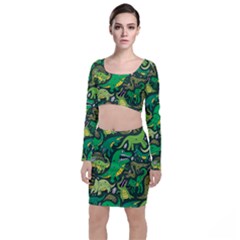 Dino Kawaii Top And Skirt Sets by Wav3s