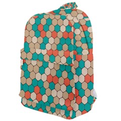 Multicolored Honeycomb Colorful Abstract Geometry Classic Backpack by Vaneshop