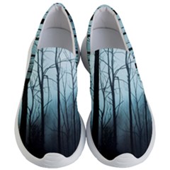 Tree Night Dark Forest Women s Lightweight Slip Ons by Vaneshop
