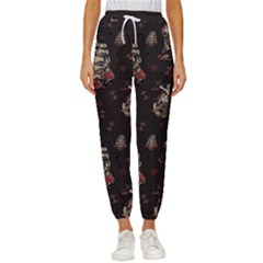 Vintage Tattoos Nautical Women s Cropped Drawstring Pants by Vaneshop