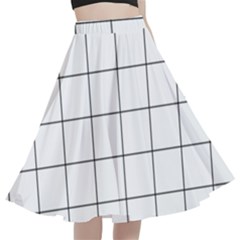 Mesh A-line Full Circle Midi Skirt With Pocket by zhou