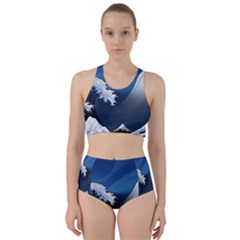 The Great Wave Off Kanagawa Racer Back Bikini Set by Grandong