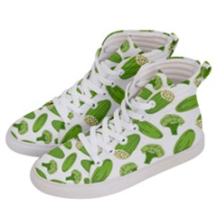Vegetable Pattern With Composition Broccoli Women s Hi-top Skate Sneakers by Grandong