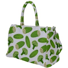 Vegetable Pattern With Composition Broccoli Duffel Travel Bag by Grandong