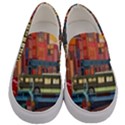 The City Style Bus Fantasy Architecture Art Men s Canvas Slip Ons View1