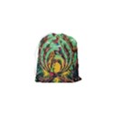 Monkey Tiger Bird Parrot Forest Jungle Style Drawstring Pouch (XS) View2