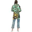 Monkey Tiger Bird Parrot Forest Jungle Style Women s Long Oversized Pullover Hoodie View2