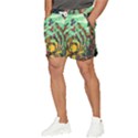 Monkey Tiger Bird Parrot Forest Jungle Style Men s Runner Shorts View3