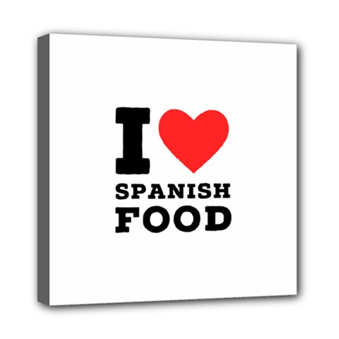 I Love Spanish Food Mini Canvas 8  X 8  (stretched) by ilovewhateva
