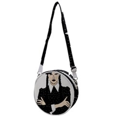 Wednesday Addams Crossbody Circle Bag by Fundigitalart234