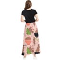 Japanese Street Food Soba Noodle In Bowl Maxi Chiffon Skirt View2