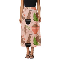 Japanese Street Food Soba Noodle In Bowl Classic Midi Chiffon Skirt by Cowasu