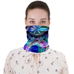Cannabis Psychedelic Face Covering Bandana (adult) by Cowasu