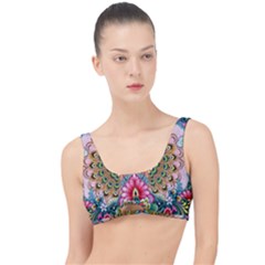 Pink Peacock Bird Pattern Texture The Little Details Bikini Top by Cowasu