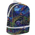 Psychedelic Landscape Zip Bottom Backpack View2