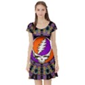 Gratefuldead Grateful Dead Pattern Short Sleeve Skater Dress View1