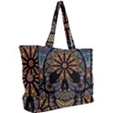 Skull Death Mosaic Artwork Stained Glass Simple Shoulder Bag View2