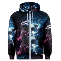 Psychedelic Astronaut Trippy Space Art Men s Zipper Hoodie by Bangk1t