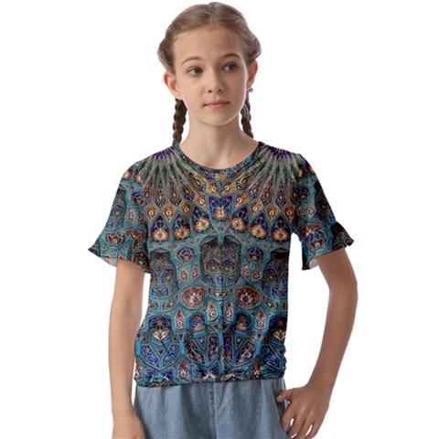 Saint Petersburg  Architecture Kids  Cuff Sleeve Scrunch Bottom Tee by Bangk1t