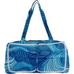 Ocean Waves Sea Abstract Pattern Water Blue Multi Function Bag by Ndabl3x