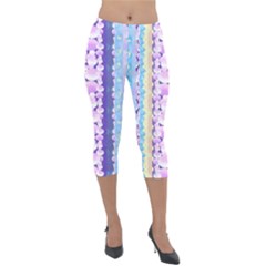 Background Graphic Beautiful Wallpaper Art Lightweight Velour Capri Leggings  by Ndabl3x