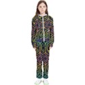 Circuit Hexagonal Geometric Pattern Background Pattern Kids  Tracksuit View1