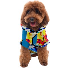 Stop Retro Abstract Stop Sign Blur Dog Coat by Ndabl3x