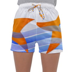 Beach Sea Shell Swimming Sleepwear Shorts by Amaryn4rt