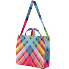 Graphics Colorful Colors Wallpaper Graphic Design Square Shoulder Tote Bag by Amaryn4rt