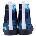 A Completely Seamless Background Design Circuitry Men s High-Top Canvas Sneakers View4