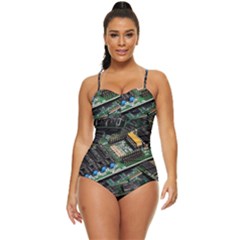Computer Ram Tech - Retro Full Coverage Swimsuit by Amaryn4rt
