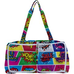 Pop Art Comic Vector Speech Cartoon Bubbles Popart Style With Humor Text Boom Bang Bubbling Expressi Multi Function Bag by Amaryn4rt