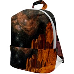 Geology Sand Stone Canyon Zip Up Backpack by Simbadda