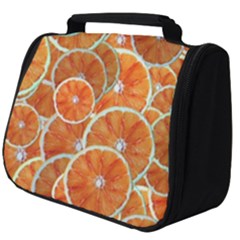 Oranges Background Texture Pattern Full Print Travel Pouch (big) by Simbadda
