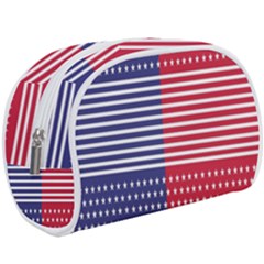 American Flag Patriot Red White Make Up Case (large) by Celenk