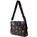Background Metal Pattern Texture Full Print Messenger Bag (S) View2