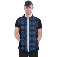 Floral Pattern Geometric Pattern Men s Puffer Vest by Vaneshop