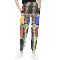 Acrylic Abstract Art Design  Women s Tapered Pants by Rbudhiya