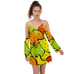 Fruit Food Wallpaper Boho Dress by Dutashop