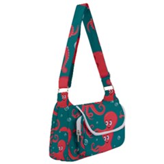 Cute-smiling-red-octopus-swimming-underwater Multipack Bag by uniart180623