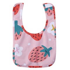 Strawberry-seamless-pattern Baby Bib by uniart180623