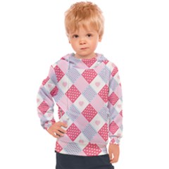 Cute-kawaii-patches-seamless-pattern Kids  Hooded Pullover by uniart180623