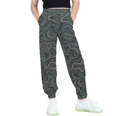 Damask-seamless-pattern Kids  Joggers by uniart180623