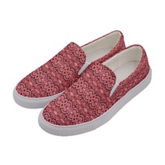 Pink-art-with-abstract-seamless-flaming-pattern Women s Canvas Slip Ons by uniart180623