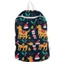 Funny Christmas Pattern Background Foldable Lightweight Backpack View1