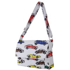 Cars-pattern Full Print Messenger Bag (s) by uniart180623