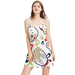 Animals-pattern Summer Frill Dress by uniart180623