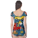 Seamless-pattern-vehicles-cartoon-with-funny-drivers Boyleg Leotard  View2