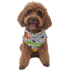 Seamless-pattern-with-wildlife-cartoon Dog Sweater by uniart180623