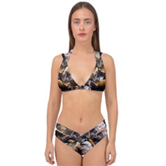 Eagle Dreamcatcher Art Bird Native American Double Strap Halter Bikini Set by uniart180623